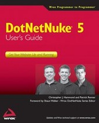 Enlarge image Cover: DotNetNuke 5 User's Guide - Wrox Press