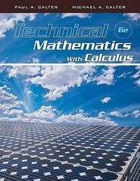 Enlarge image Cover: Technical Mathematics with Calculus - Wiley