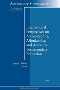 Cover: International Perspectives on Accountability, Affordability, and Access to Postsecondary Education - Jossey-Bass