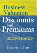 Cover: Business Valuation Discounts and Premiums - Wiley