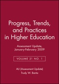 Cover: Assessment Update: Progress, Trends, and Practices in Higher Education, Volume 21, Number 1, 2009 - Jossey-Bass