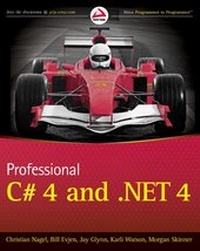 Enlarge image Cover: Professional C# 4.0 and .NET 4 - Wrox Press
