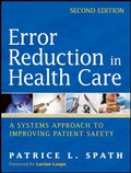 Cover: Error Reduction in Health Care - Jossey-Bass