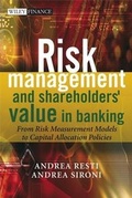 Cover: Risk Management and Shareholders' Value in Banking - Wiley
