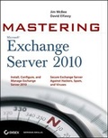 Cover: Mastering Microsoft Exchange Server 2010 - Wiley