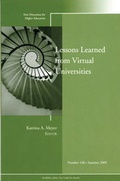 Cover: Lessons Learned from Virtual Universities - Jossey-Bass