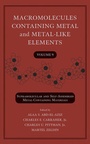 Cover: Macromolecules Containing Metal and Metal-Like Elements, Volume 9 - Wiley