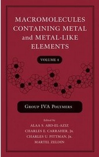 Enlarge image Cover: Macromolecules Containing Metal and Metal-Like Elements - Wiley
