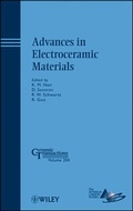 Cover: Advances in Electroceramic Materials - Wiley
