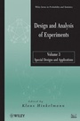 Cover: Design and Analysis of Experiments, Volume 3 - Wiley