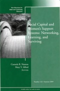 Cover: Social Capital and Women's Support Systems: Networking, Learning, and Surviving - Jossey-Bass