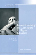 Cover: Internationalizing the Curriculum in Higher Education - Jossey-Bass