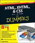 Abbildung von: HTML, XHTML and CSS All-In-One For Dummies - Wiley