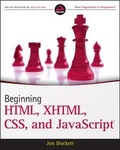 Abbildung von: Beginning HTML, XHTML, CSS, and JavaScript - Wrox Press