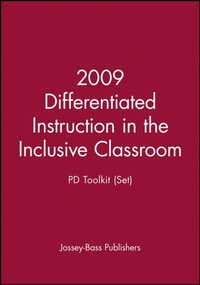 Enlarge image Cover: 2009 Differentiated Instruction in the Inclusive Classroom: PD Toolkit (Set) - Jossey-Bass
