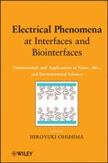 Cover: Electrical Phenomena at Interfaces and Biointerfaces - Wiley