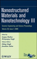 Cover: Nanostructured Materials and Nanotechnology III, Volume 30, Issue 7 - Wiley