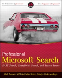 Enlarge image Cover: Professional Microsoft Search - Wrox Press