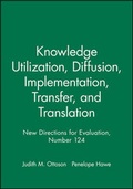 Cover: Knowledge Utilization, Diffusion, Implementation, Transfer, and Translation - Jossey-Bass