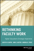 Cover: Rethinking Faculty Work - Jossey-Bass