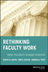 Enlarge image Cover: Rethinking Faculty Work - Jossey-Bass