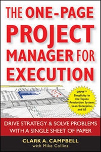 Enlarge image Cover: The One-Page Project Manager for Execution - Wiley