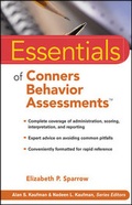 Cover: Essentials of Conners Behavior Assessments - Wiley