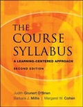 Cover: The Course Syllabus - Jossey-Bass