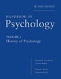 Cover: Handbook of Psychology, Volume 1, History of Psychology - Wiley