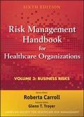 Cover: Risk Management Handbook for Health Care Organizations, Business Risk - Wiley