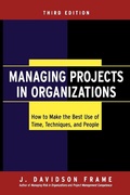 Cover: Managing Projects in Organizations - Jossey-Bass