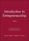 Cover: Introduction to Entrepreneurship - Wiley