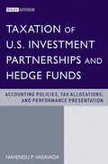 Cover: Taxation of U.S. Investment Partnerships and Hedge Funds - Wiley