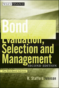 Enlarge image Cover: Bond Evaluation, Selection, and Management - Wiley