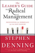 Cover: The Leader's Guide to Radical Management - Jossey-Bass