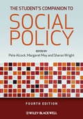 Cover: The Student's Companion to Social Policy - Wiley
