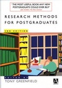 Cover: Research Methods for Postgraduates - Wiley