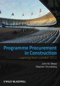Cover: Programme Procurement in Construction - Wiley-Blackwell