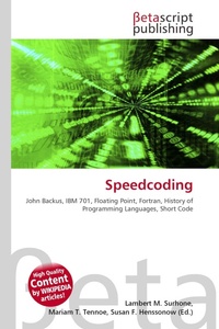 Enlarge image Cover: Speedcoding - Betascript Publishing