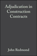 Cover: Adjudication in Construction Contracts - Wiley-Blackwell
