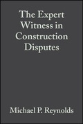 Cover: The Expert Witness in Construction Disputes - Blackwell Science Ltd