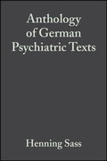 Cover: Anthology of German Psychiatric Texts - Wiley