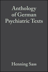 Enlarge image Cover: Anthology of German Psychiatric Texts - Wiley