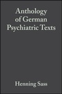 Cover: Anthology of German Psychiatric Texts - Wiley