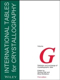 Cover: International Tables for Crystallography, Volume G - Wiley