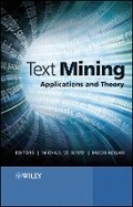Cover: Text Mining - Applications and Theory - Wiley