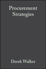 Cover: Procurement Strategies - A Relationship-based Approach - Wiley