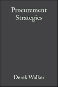 Enlarge image Cover: Procurement Strategies - A Relationship-based Approach - Wiley
