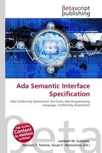 Enlarge image Cover: ADA Semantic Interface Specification - Betascript Publishing
