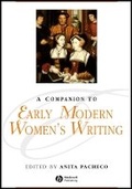 Cover: Companion to Early Modern Women's Writing - Wiley